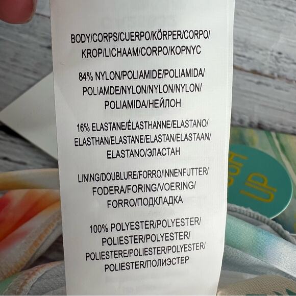 Hobie Women's Large Merrow Underwire Bra Swimsuit Top Ride or Dye Tie Dye NEW - Picture 9 of 10